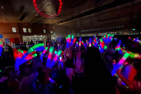 Glow disco party