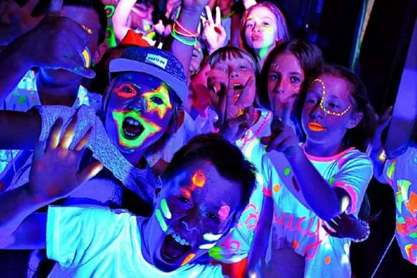 Glow face paints party